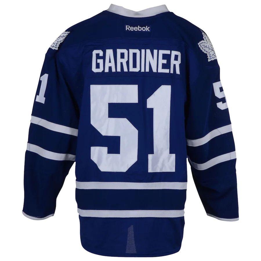 T.Maple Leafs #51 Jake Gardiner Fanatics Authentic Game-Used  from the 2015-16 Season Blue Stitched American Hockey Jerseys mySite