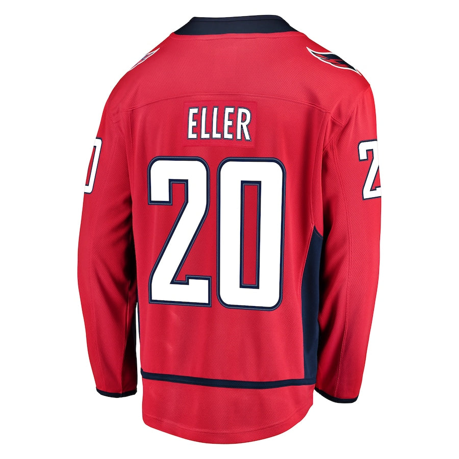 W.Capitals #20 Lars Eller Fanatics Branded Home Breakaway Player Jersey  Red Stitched American Hockey Jerseys mySite
