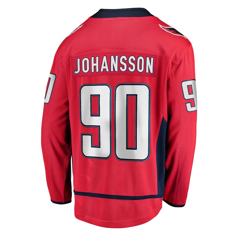 W.Capitals #90 Marcus Johansson Fanatics Branded Home Breakaway Player Jersey Red Stitched American Hockey Jerseys mySite