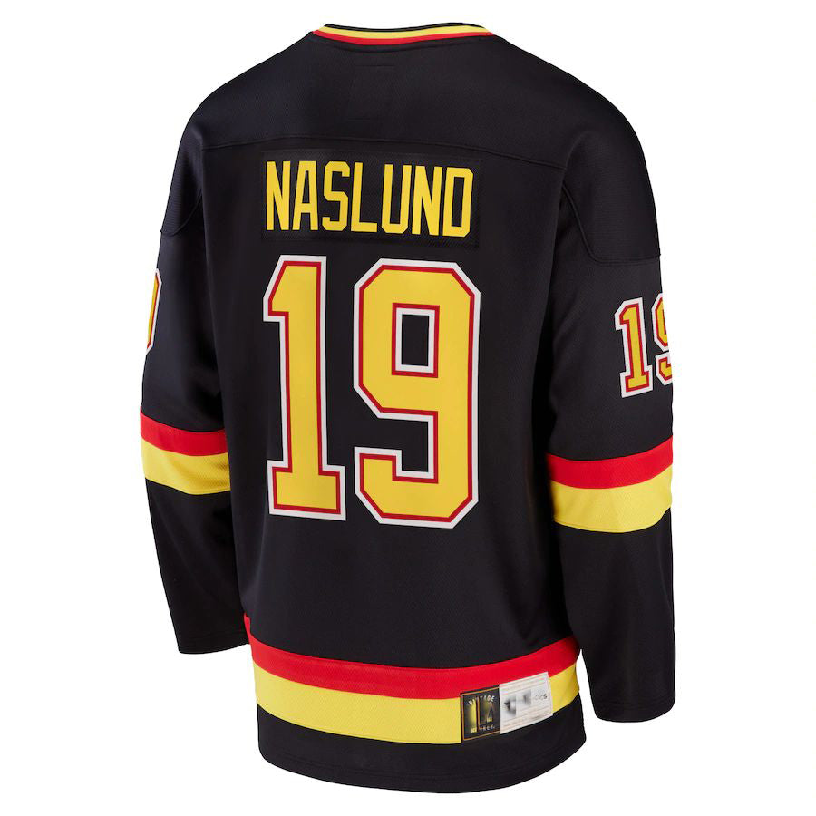 V.Canucks #19 Markus Naslund Fanatics Branded Breakaway Retired Player Jersey Black Stitched American Hockey Jerseys mySite