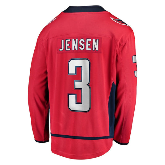 W.Capitals #3 Nick Jensen Fanatics Branded Replica Player Jersey Red Stitched American Hockey Jerseys mySite