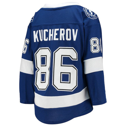 TB.Lightning #86 Nikita Kucherov Home Replica Player Jersey Blue Stitched American Hockey Jerseys mySite