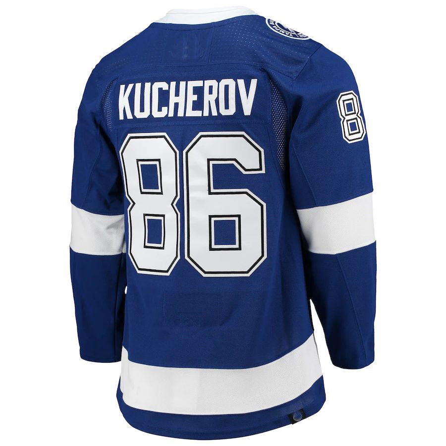 TB.Lightning #86 Nikita Kucherov Home Primegreen Authentic Pro Player Jersey Blue Stitched American Hockey Jerseys mySite