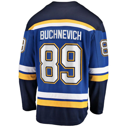 St.L.Blues #89 Pavel Buchnevich Fanatics Branded Home Breakaway Player Jersey Blue Stitched American Hockey Jerseys mySite