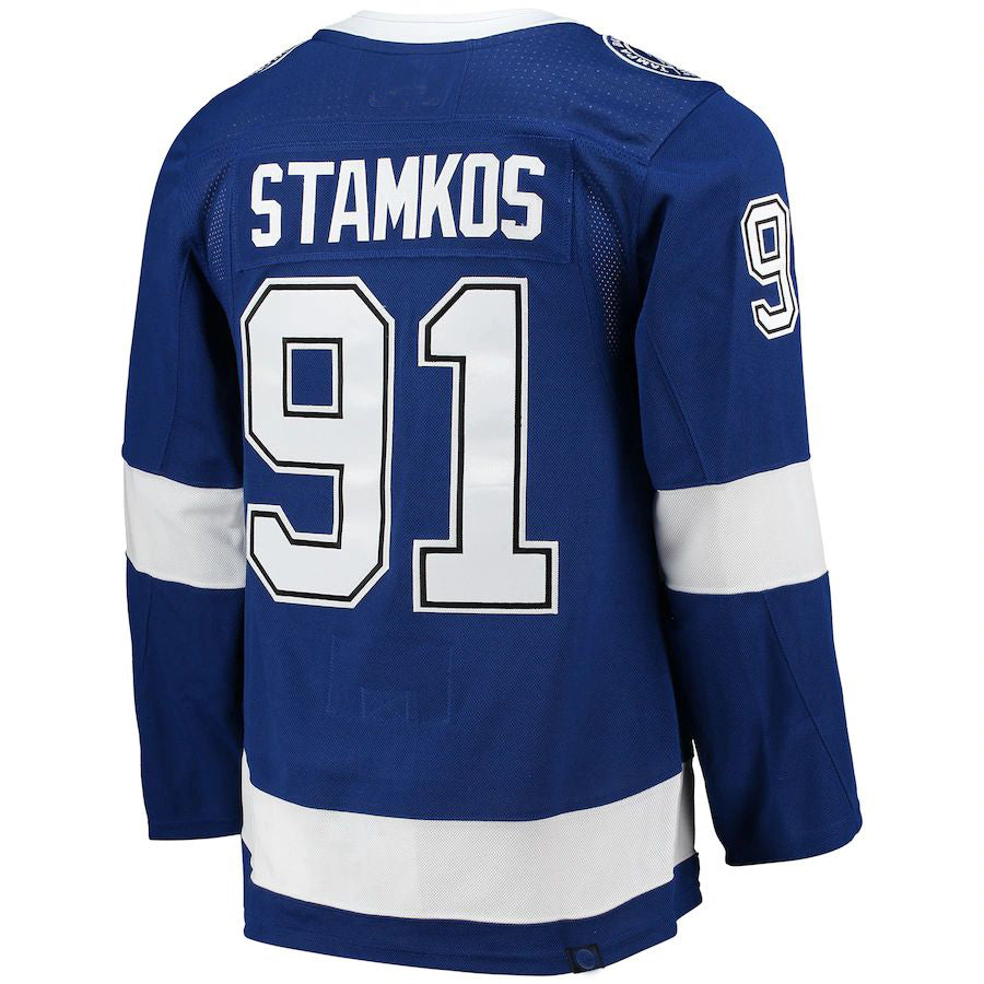 TB.Lightning #91 Steven Stamkos Home Captain Patch Primegreen Authentic Pro Player Jersey Blue Stitched American Hockey Jerseys mySite