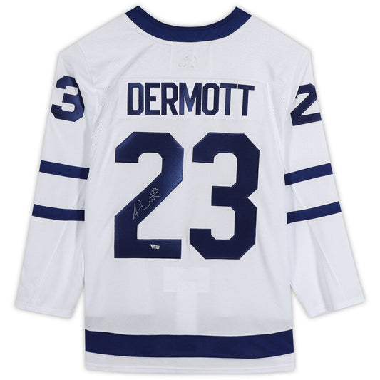 T.Maple Leafs #23 Travis Dermott Fanatics Authentic Autographed White  Stitched American Hockey Jerseys mySite