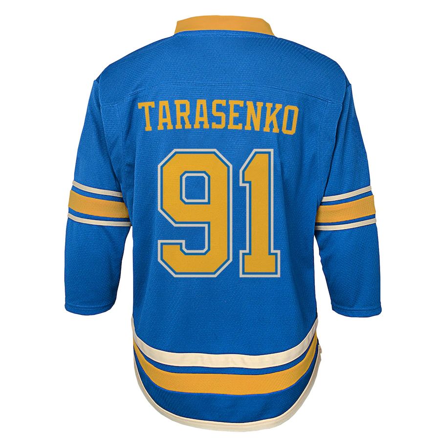St.L.Blues #91 Vladimir Tarasenko Infant Retro 2019-20 Replica Player Jersey  Blue Stitched American Hockey Jerseys mySite