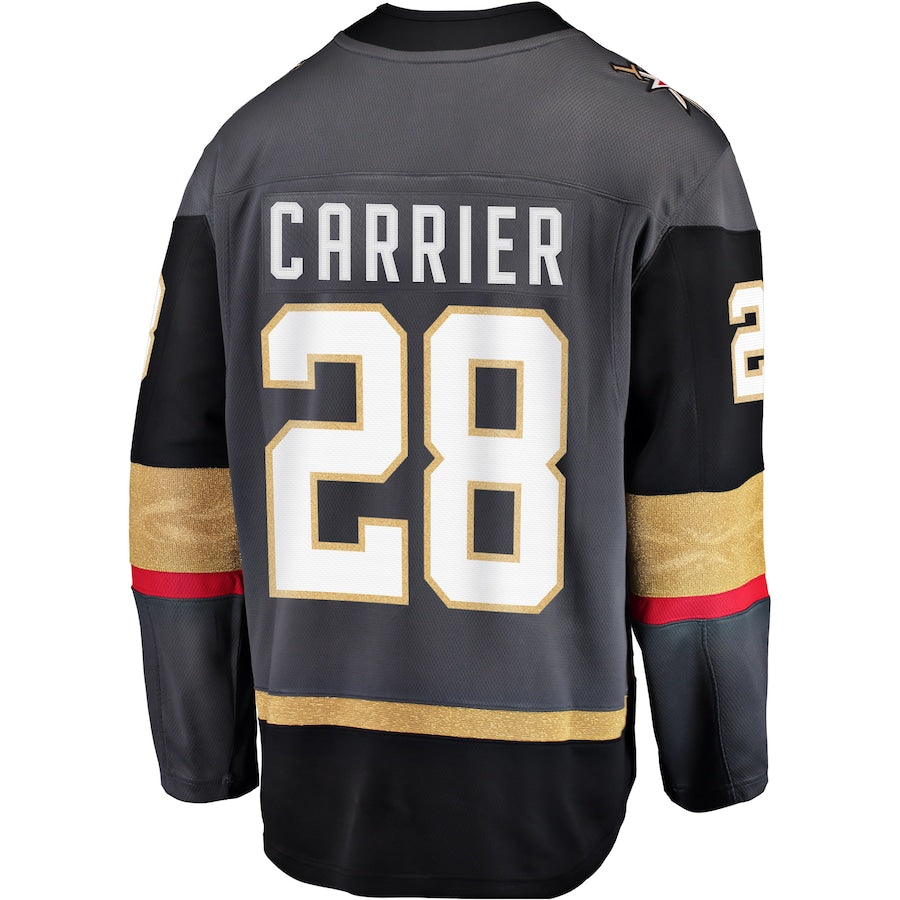 V.Golden Knights #28 William Carrier Alternate Breakaway Player Jersey Gray Hockey Jerseys mySite