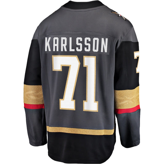 V.Golden Knights #71 William Karlsson Fanatics Branded Alternate Premier Breakaway Player Jersey  Gray Hockey Jerseys mySite