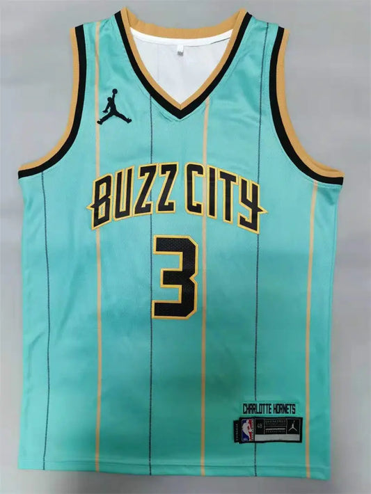 Charlotte Hornets Terry Rozier W NO.3 Basketball Jersey mySite