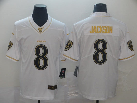 Adult Baltimore Ravens Lamar Jackson NO.8 Football Jerseys mySite