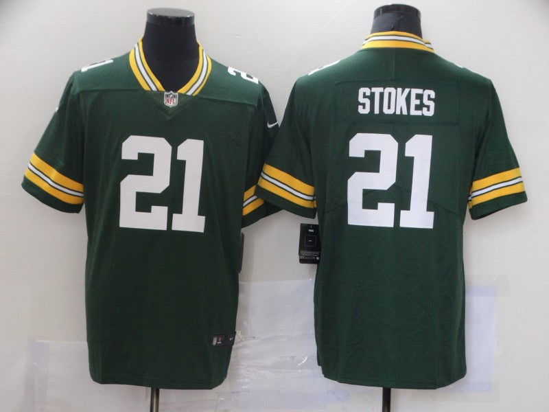 Adult Green Bay Packers Eric Stokes NO.21 Football Jerseys mySite