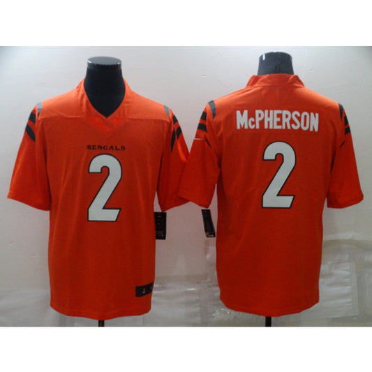 C.Bengals McPherson NO.2 Orange Football Jersey mySite