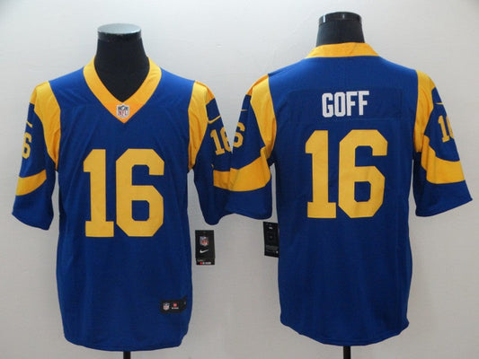 Adult Los Angeles Rams Jared Goff NO.16 Football Jerseys mySite