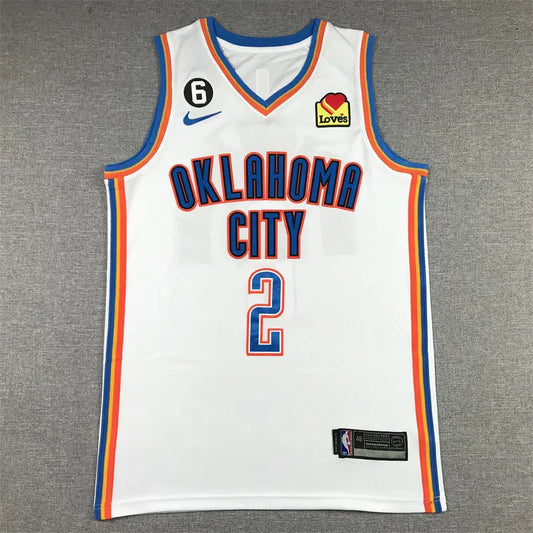 Oklahoma City Thunder Shai Gilgeous-Alexander NO.2 Basketball Jersey mySite