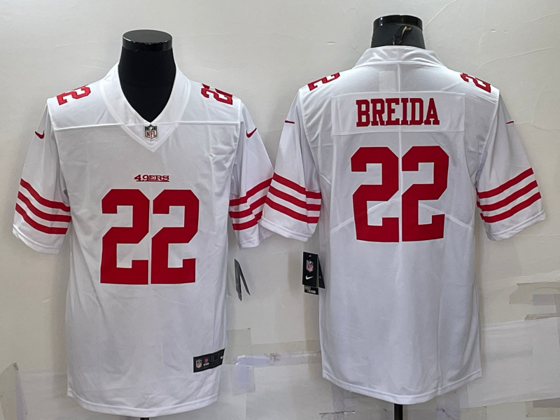 Adult San Francisco 49ers Matt Breida NO.22 Football Jerseys mySite