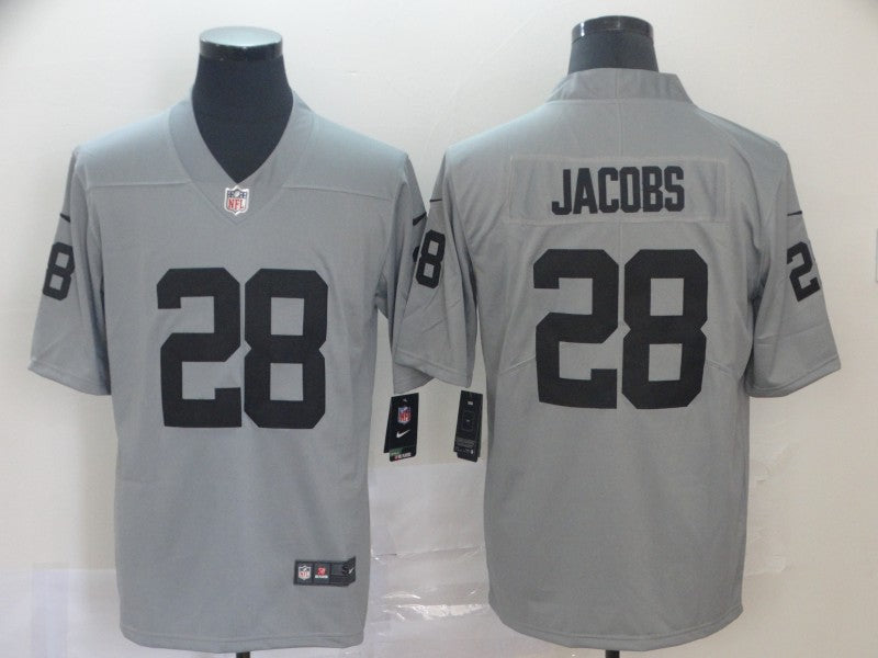 Adult ‎Oakland Raiders Josh Jacobs NO.28 Football Jerseys mySite
