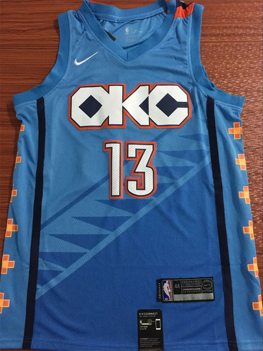 Oklahoma City Thunder Paul George NO.13 Basketball Jersey mySite