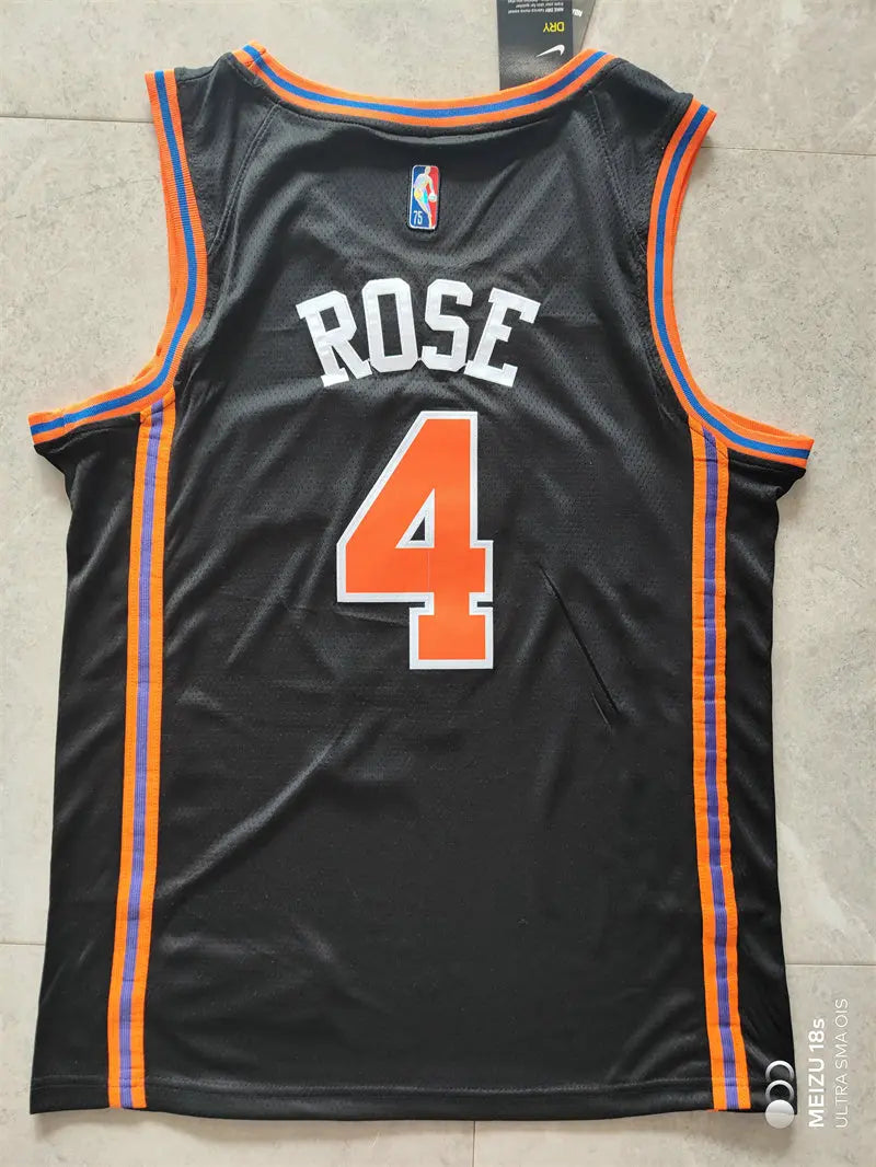 New York Knicks Rose NO.4 Basketball Jersey mySite