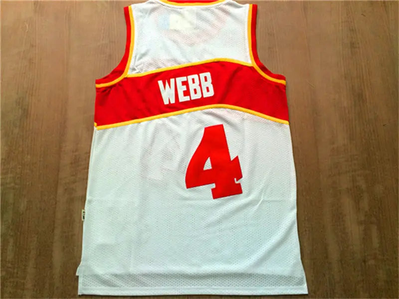 Atlanta Hawks Spud Webb NO.4 Basketball Jersey mySite