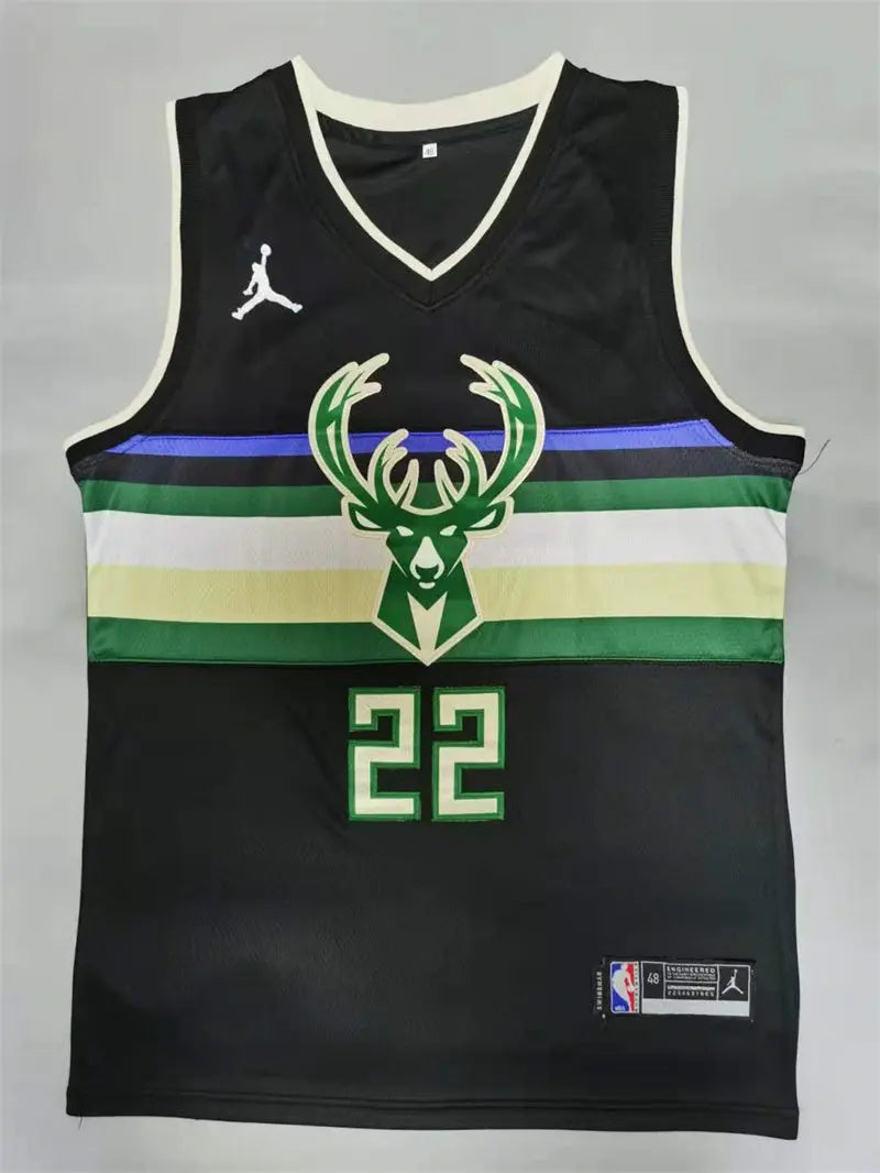 Milwaukee Bucks Khris Middleton NO.22 Basketball Jersey mySite