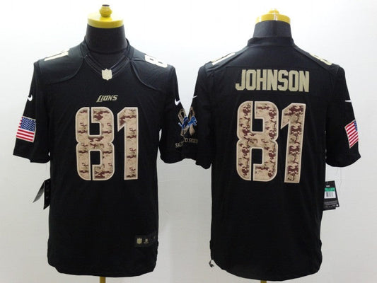 Adult Detroit Lions Calvin Johnson NO.81 Football Jerseys mySite