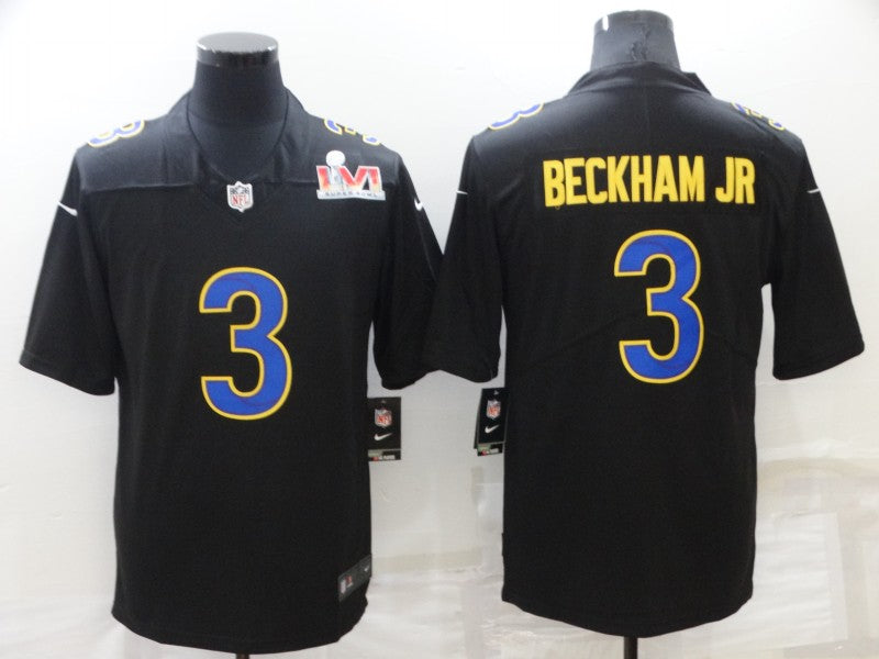 Adult Los Angeles Rams Odell Beckham Jr NO.3 Football Jerseys mySite