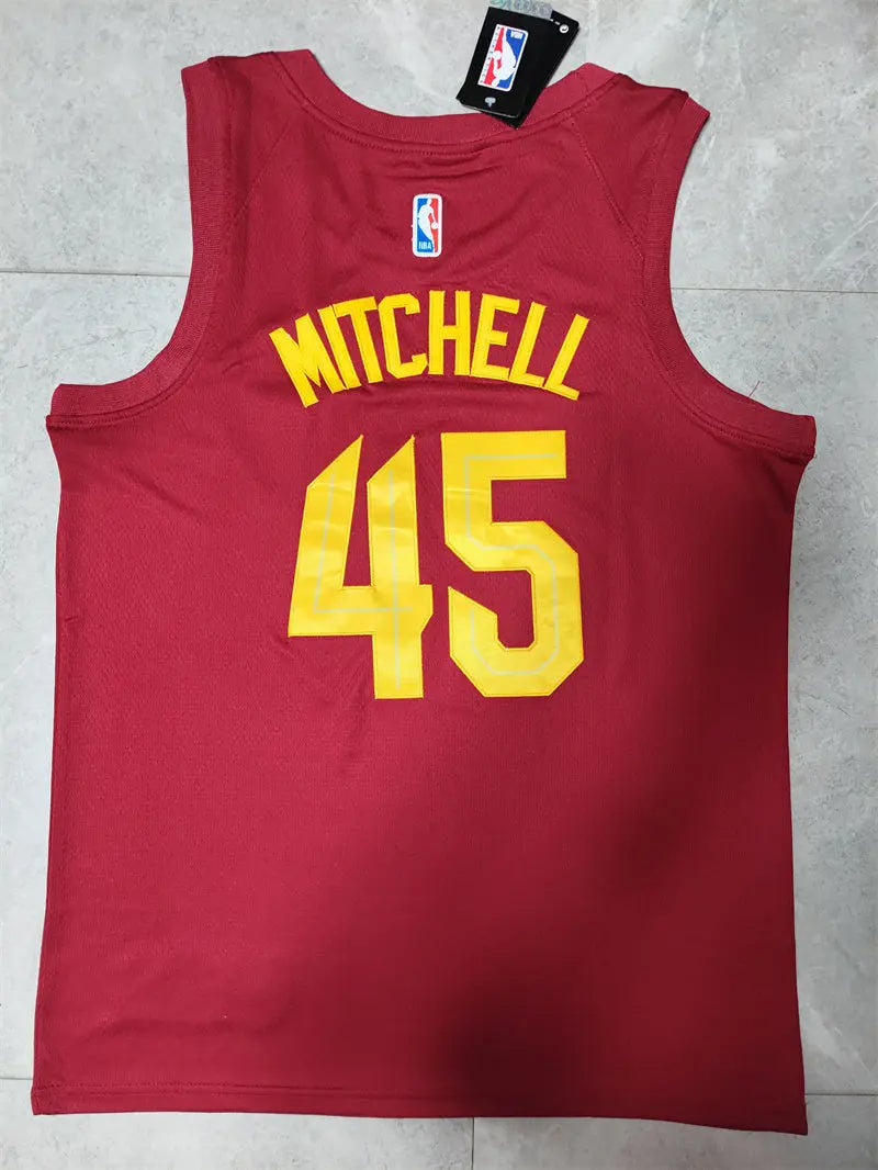 Cleveland Cavaliers Donovan Mitchell NO.45 Basketball Jersey mySite