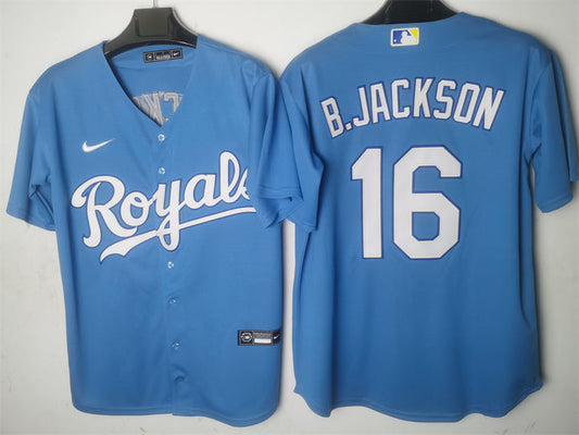Adult ‎Kansas City Royals Bo Jackson NO.16 baseball Jerseys mySite