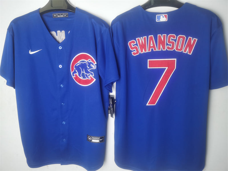 Adult Chicago Cubs Dansby Swanson NO.7 baseball Jerseys mySite