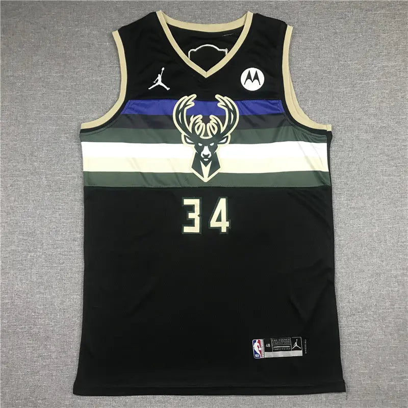 Milwaukee Bucks Giannis Antetokounmpo NO.34 Basketball Jersey mySite