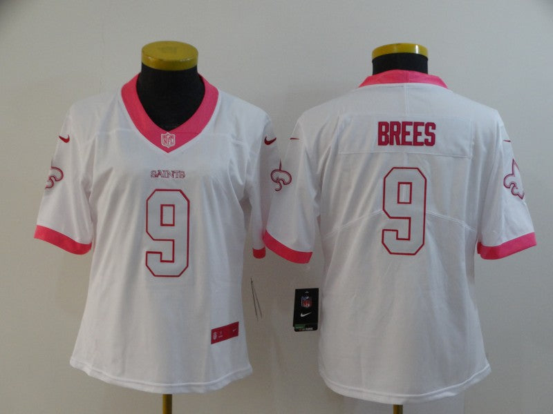Women's New Orleans Saints Drew Brees NO.9 Football Jerseys mySite