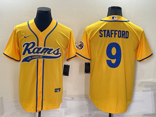 Adult Los Angeles Rams Matthew Stafford NO.9 Football Jerseys mySite