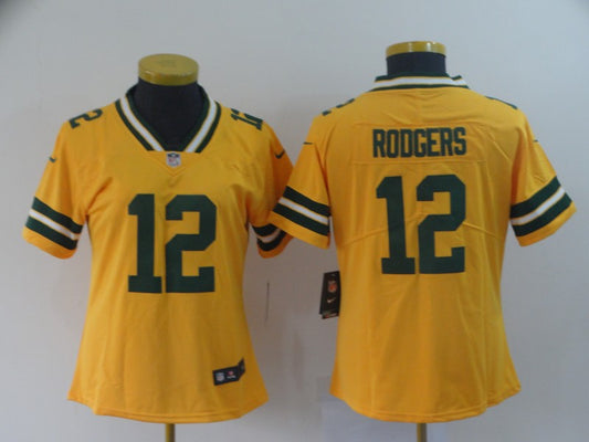 Women's Green Bay Packers Aaron Rodgers NO.12 Football Jerseys mySite